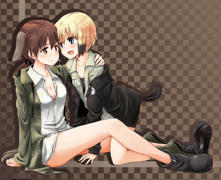 erica hartmann and gertrud barkhorn (world witches series and 1 more) drawn by itsuki_kuro
