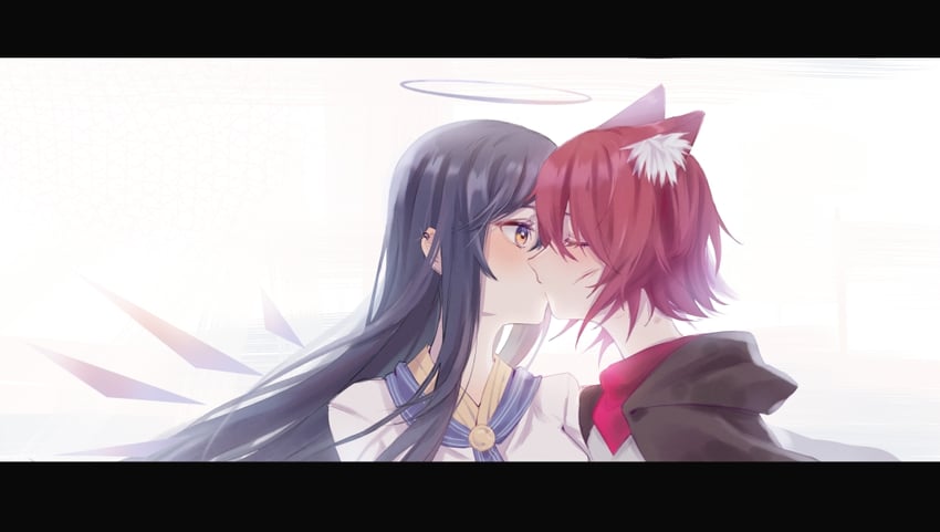 texas and exusiai (arknights) drawn by banye_bu_shuijiao_pa_qilai_hua_hua