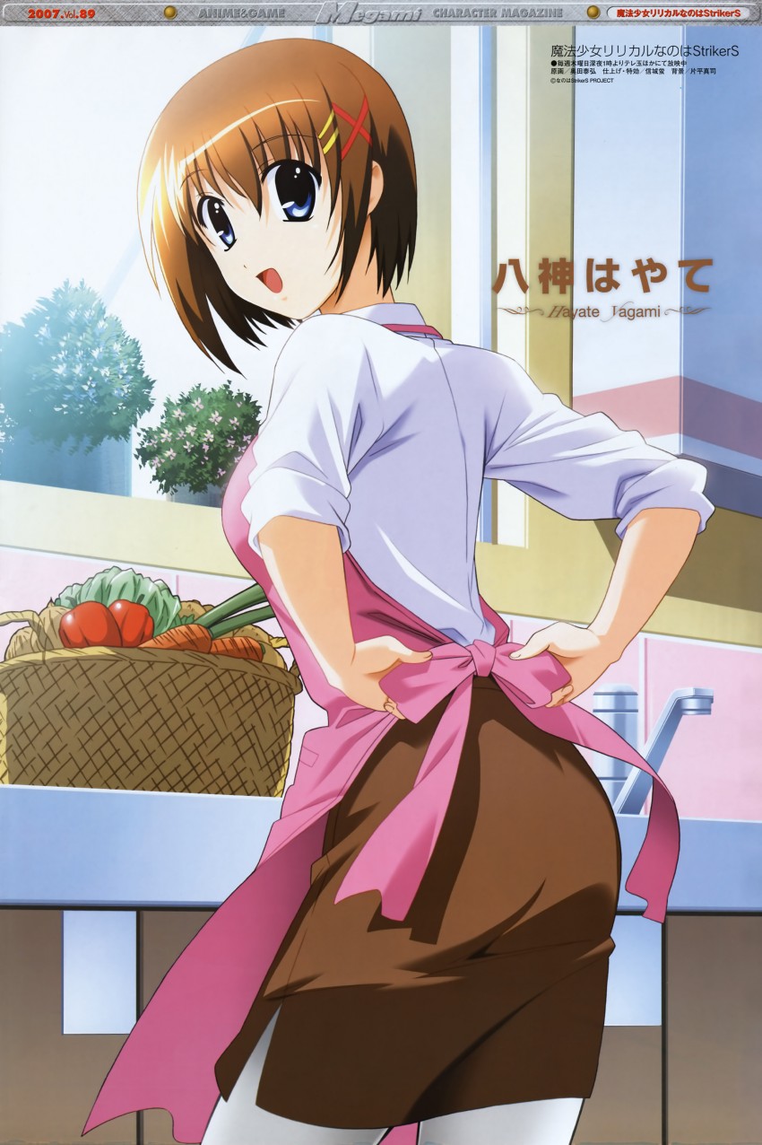 yagami hayate (lyrical nanoha and 2 more) drawn by okuda_yasuhiro