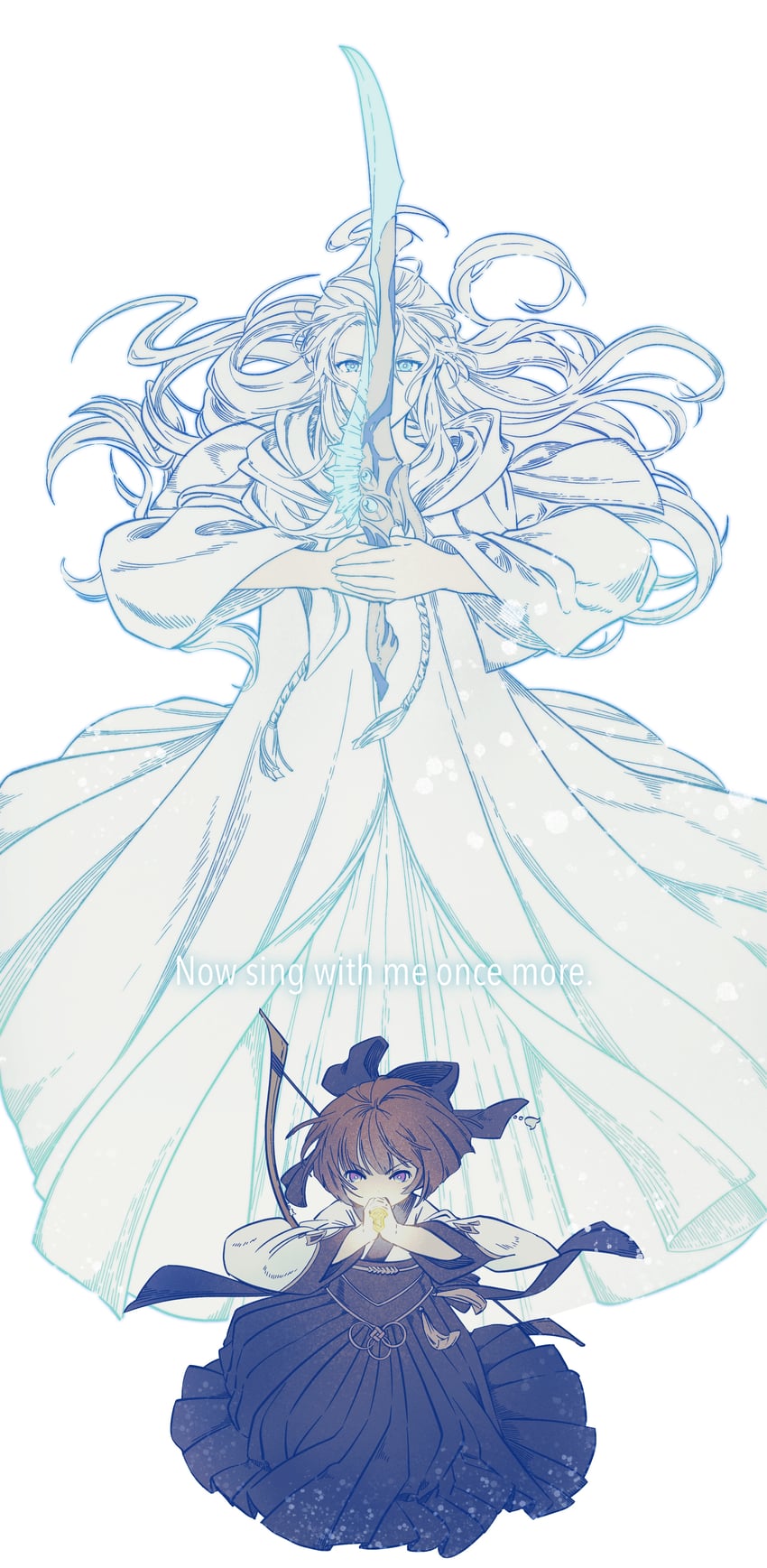 warrior of light, venat, and bard (final fantasy and 1 more) drawn by fermium.ice