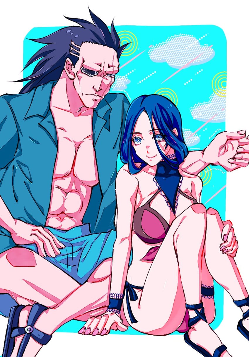 unohana retsu and zaraki kenpachi (bleach) drawn by strikek-lvvjm27