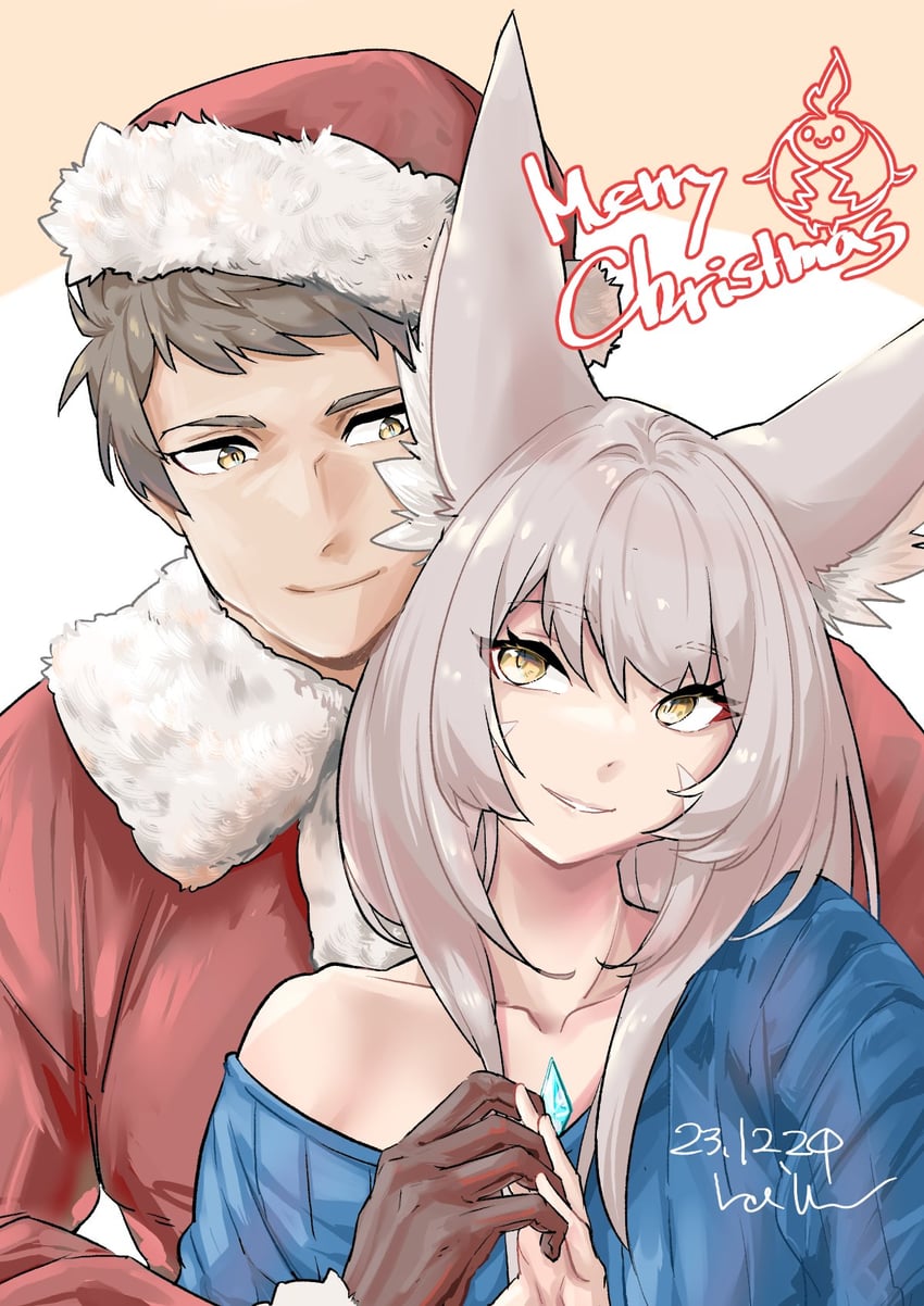 nia and rex (xenoblade chronicles and 1 more) drawn by hallupuna