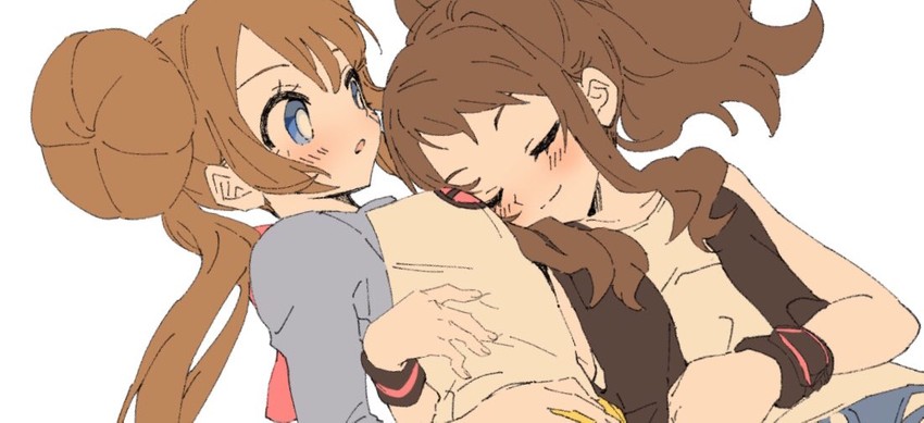 rosa and hilda (pokemon and 2 more) drawn by ankea_(a-ramo-do)