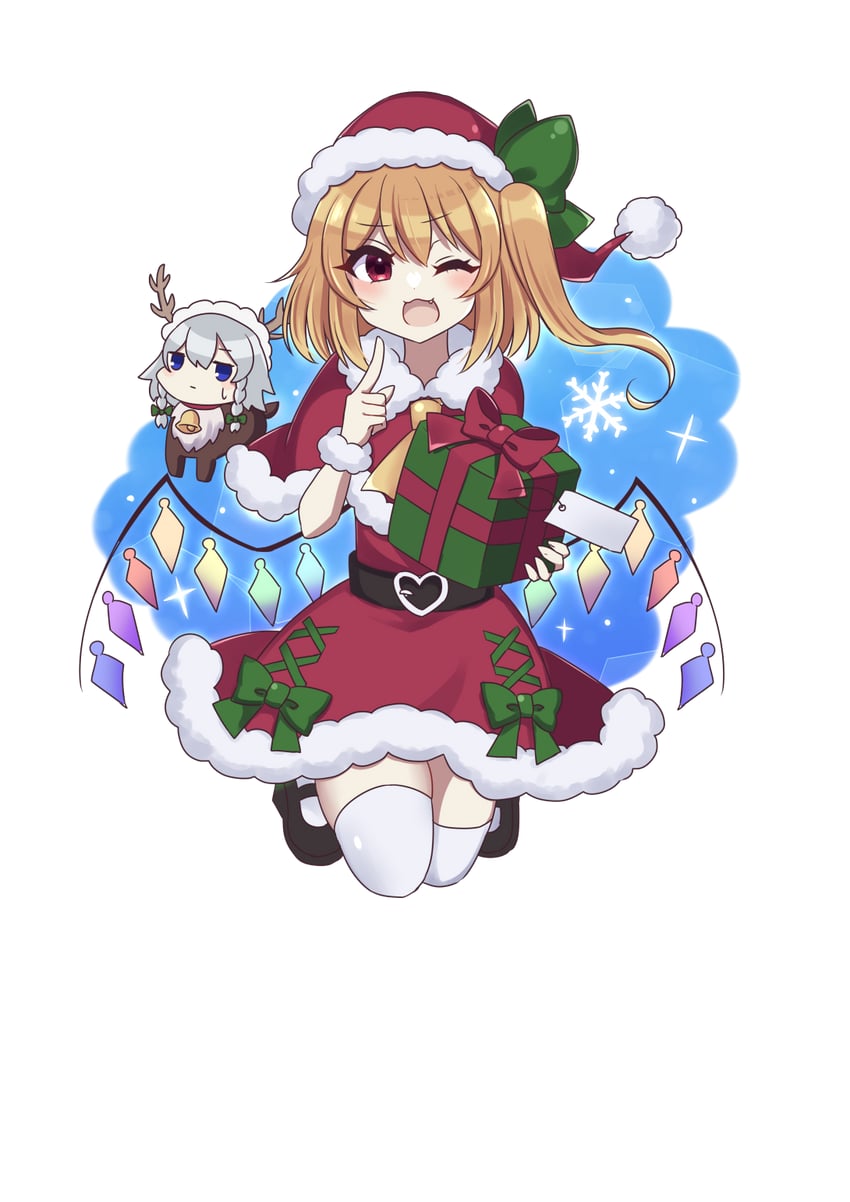 flandre scarlet and izayoi sakuya (touhou and 1 more) drawn by subaru_(subachoco)