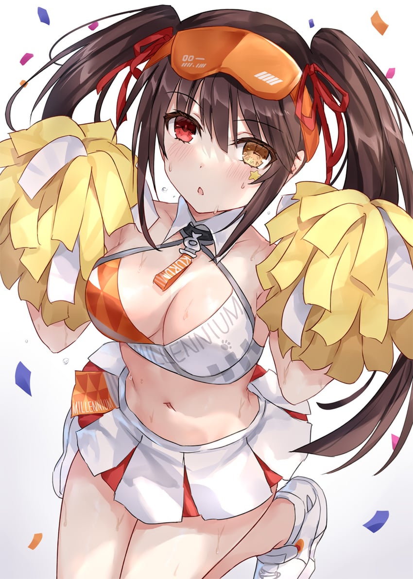 hibiki and tokisaki kurumi (blue archive and 1 more) drawn by asle