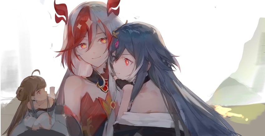 fu hua, herrscher of sentience, and book of fuxi (honkai and 1 more) drawn by kuliukunkunkunkunkunkunkun