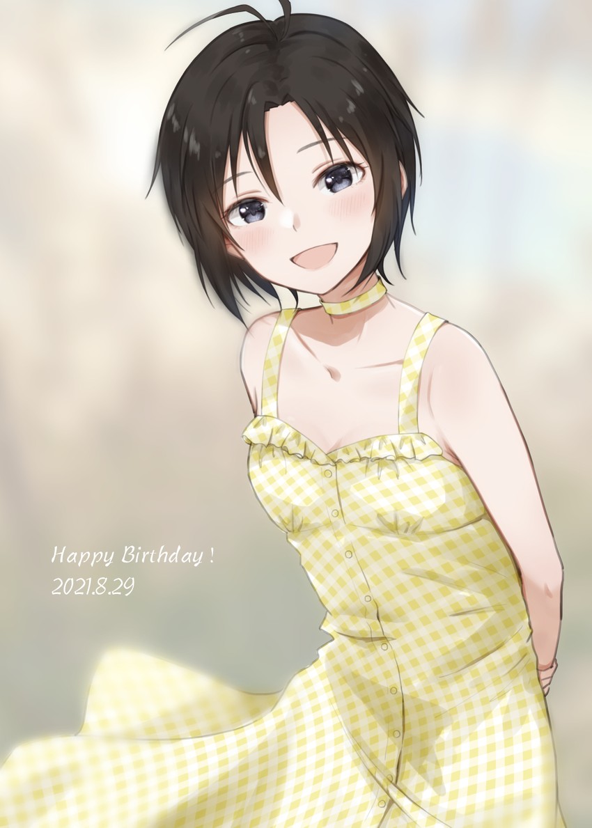 kikuchi makoto (idolmaster and 3 more) drawn by mogskg