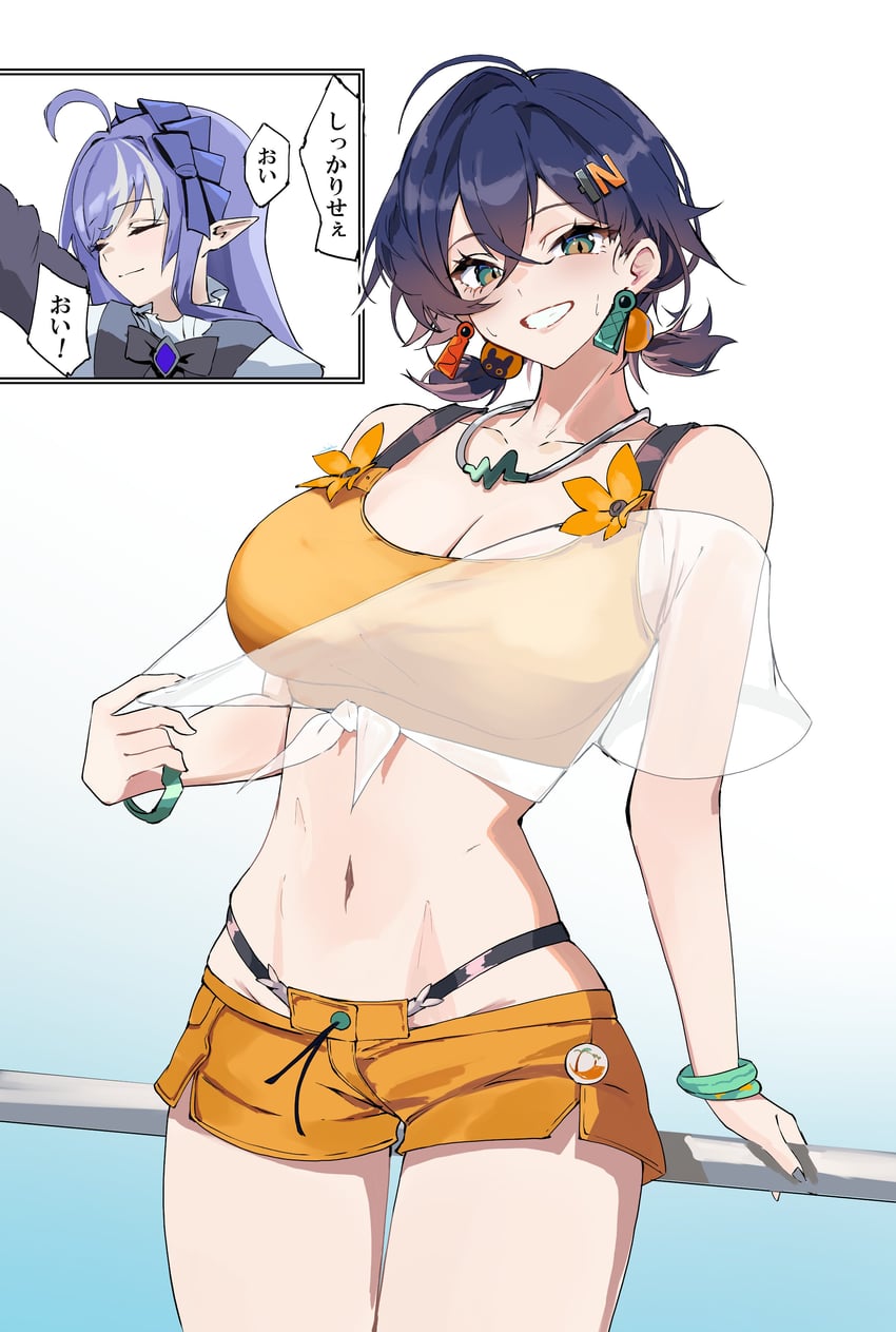 vivian banshee and belle (zenless zone zero) drawn by s4ika