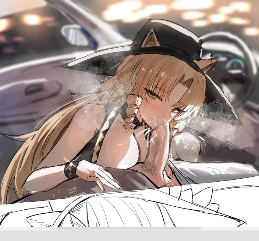 swire, swire the elegant wit, and bison (arknights) drawn by horn/wood