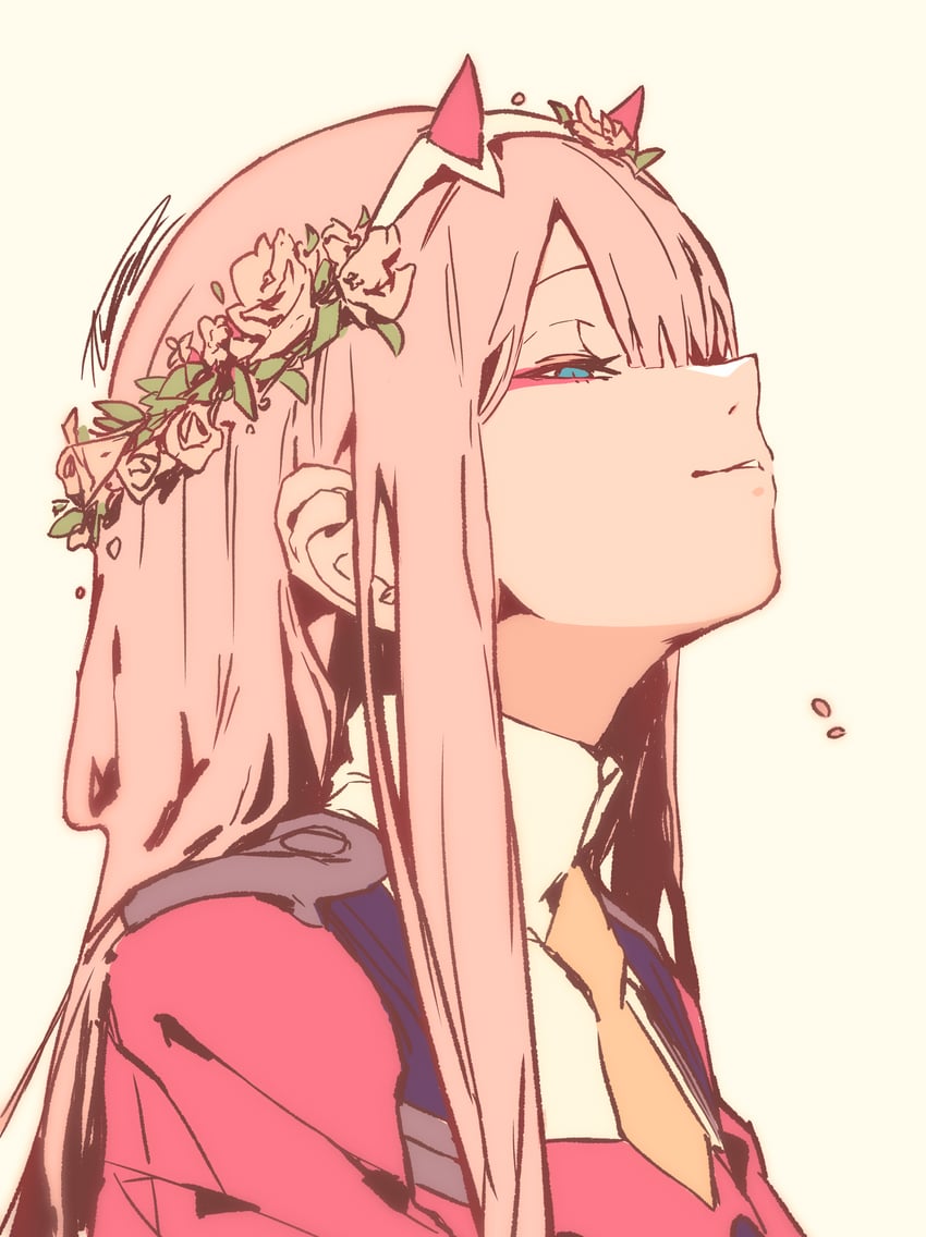 zero two (darling in the franxx) drawn by awz_(a-w-z)