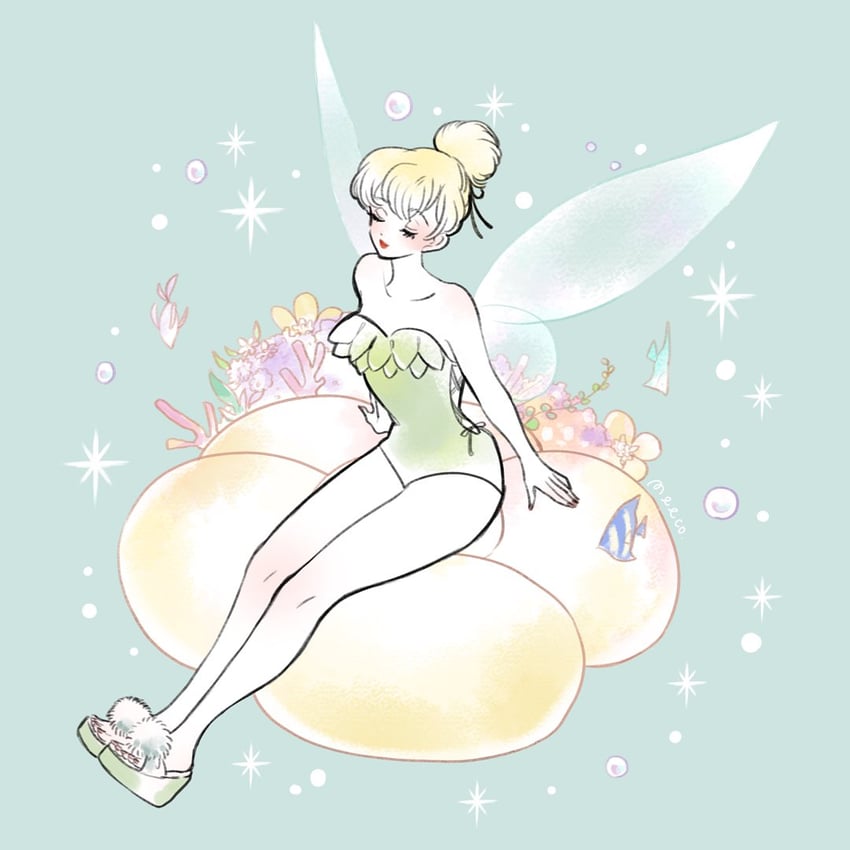 tinker bell (walt disney's peter pan) drawn by meecosme