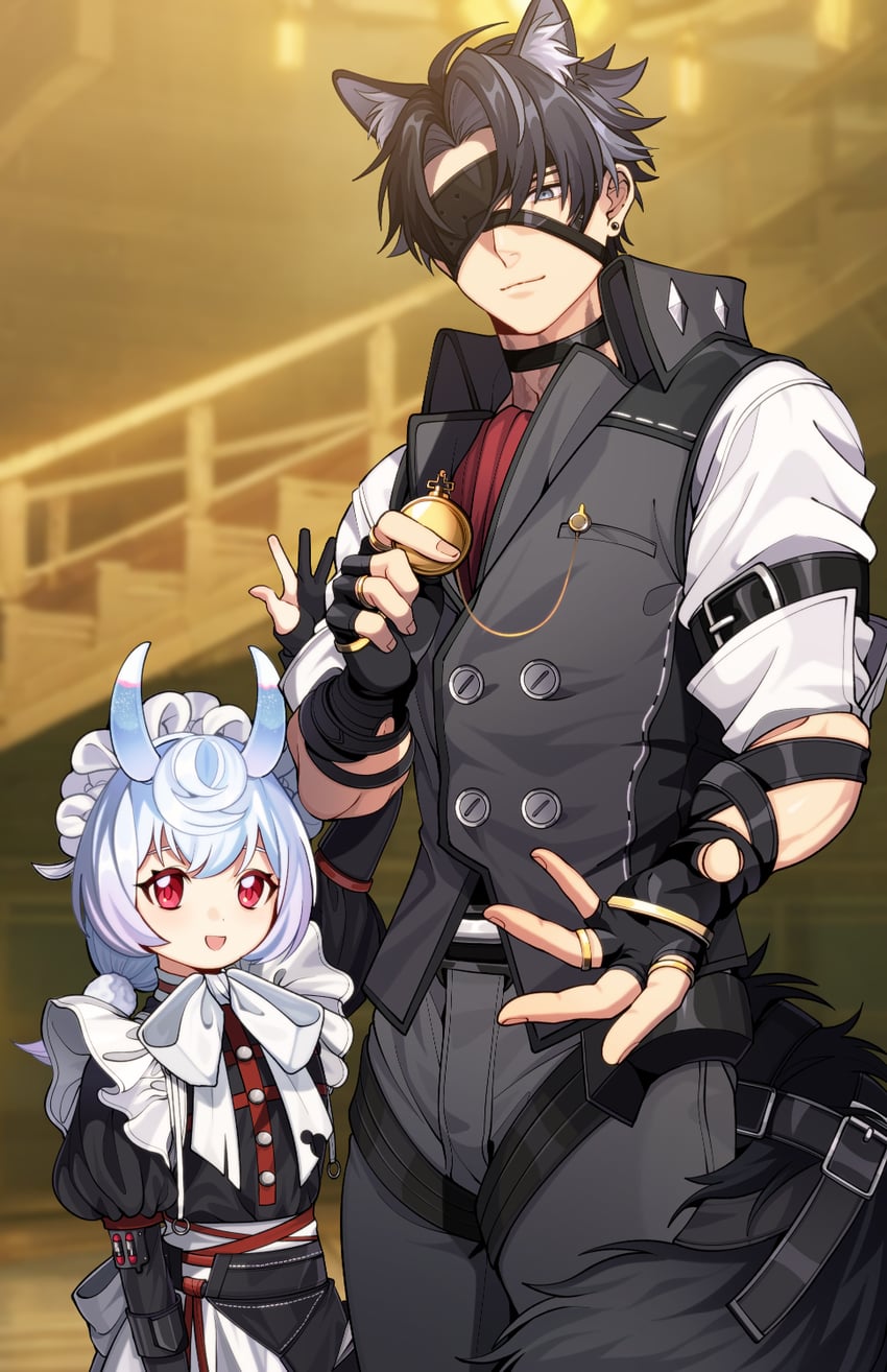 wriothesley, von lycaon, sigewinne, and alexandrina sebastiane (genshin impact and 2 more)