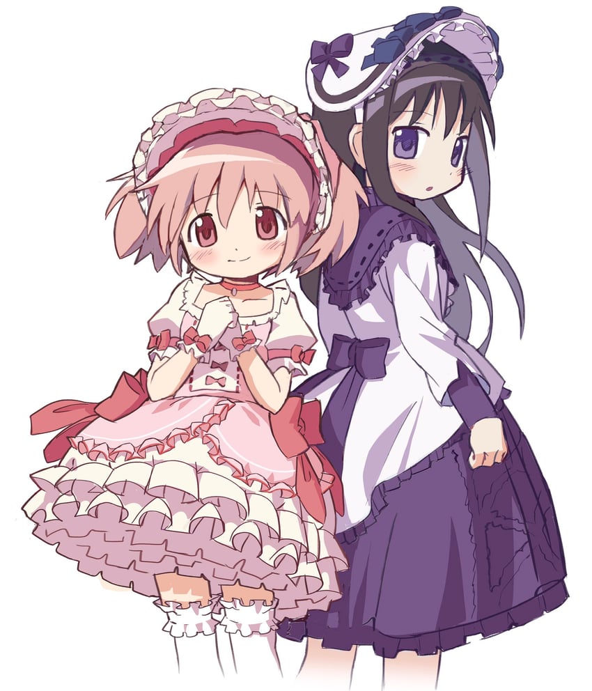 akemi homura and kaname madoka (mahou shoujo madoka magica and 1 more) drawn by colinarmis