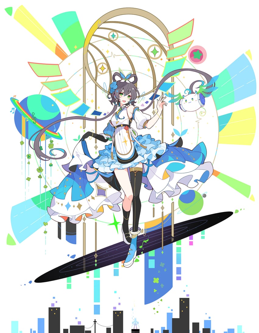 luo tianyi and tian dian (vocaloid and 1 more) drawn by ideolo