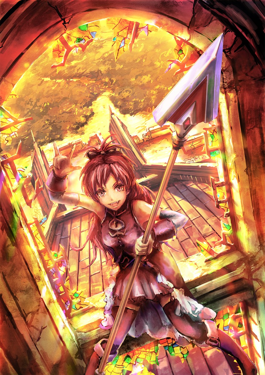 sakura kyoko (mahou shoujo madoka magica) drawn by mitsu_plus