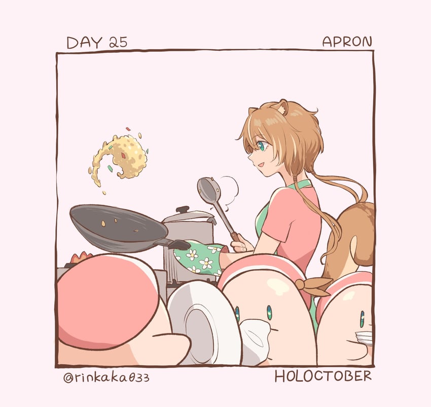 ayunda risu (hololive and 1 more) drawn by kyoraku_(weng3133)