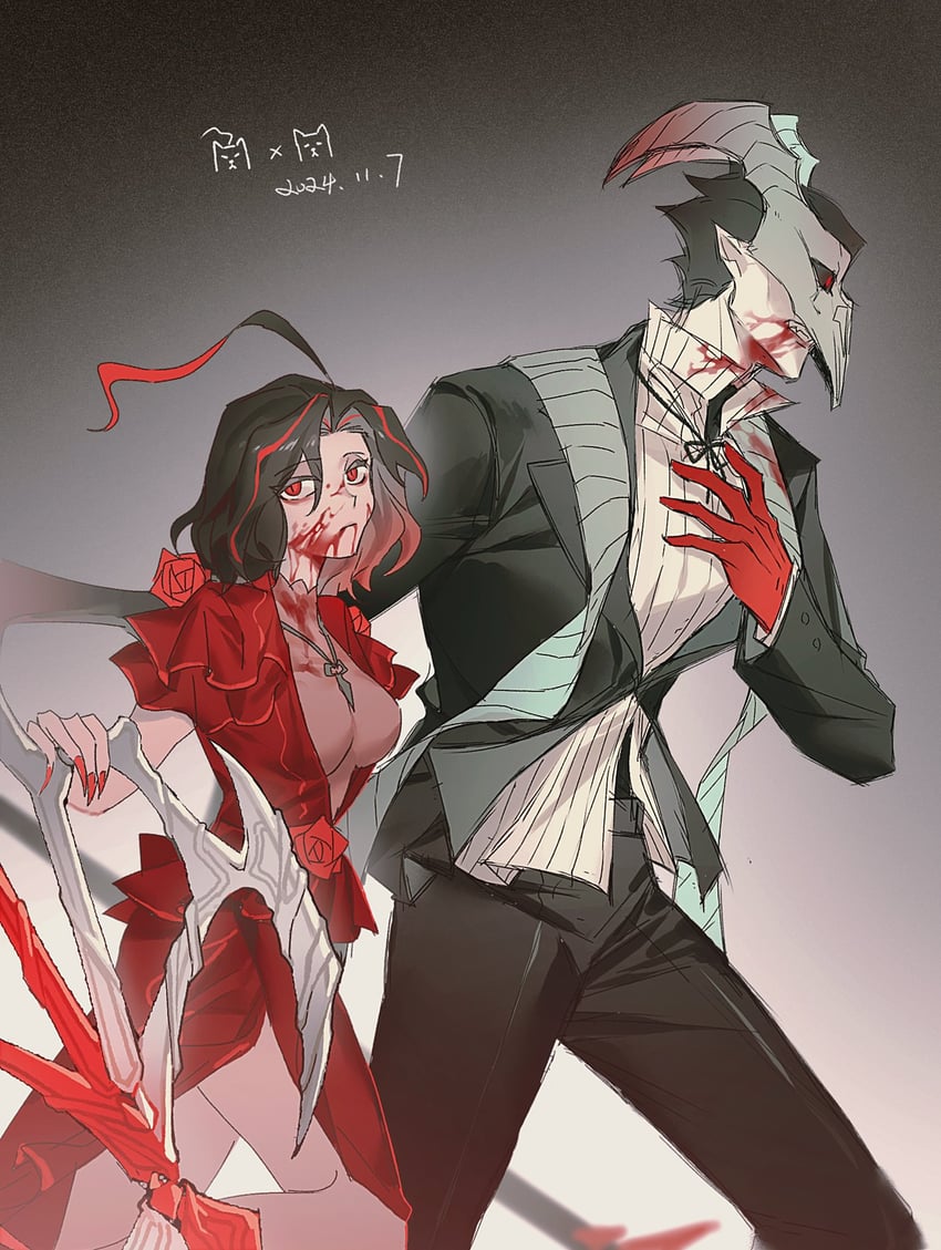 nicolina and curiambro (project moon and 1 more) drawn by jing84672940