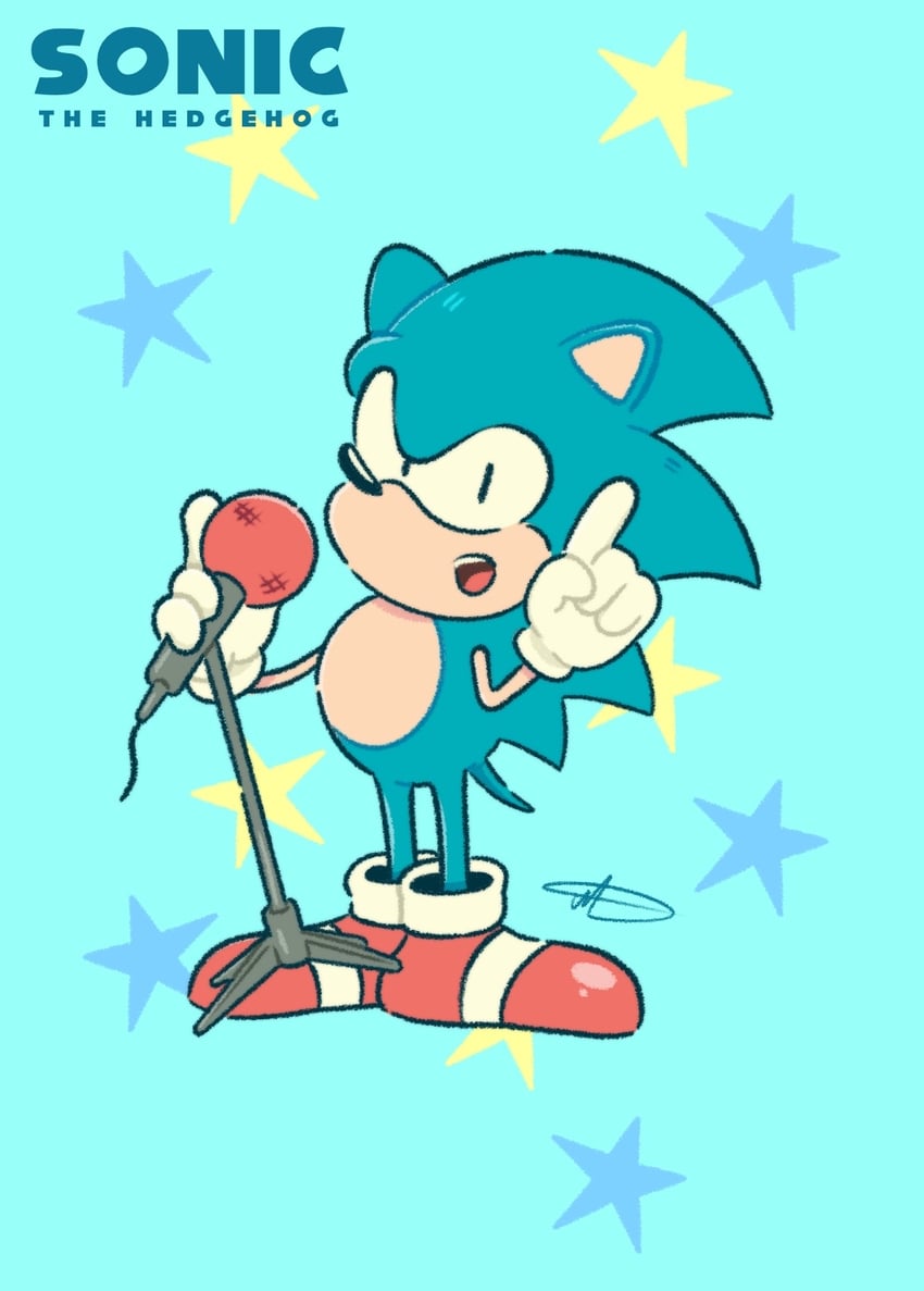 sonic the hedgehog and classic sonic (sonic and 1 more) drawn by jradical2014
