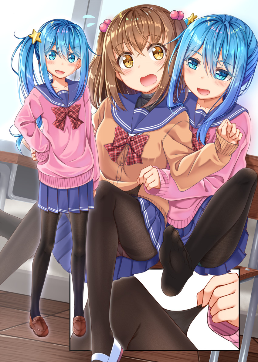 ashida machi and ooashi ran (original) drawn by gurande_(g-size)