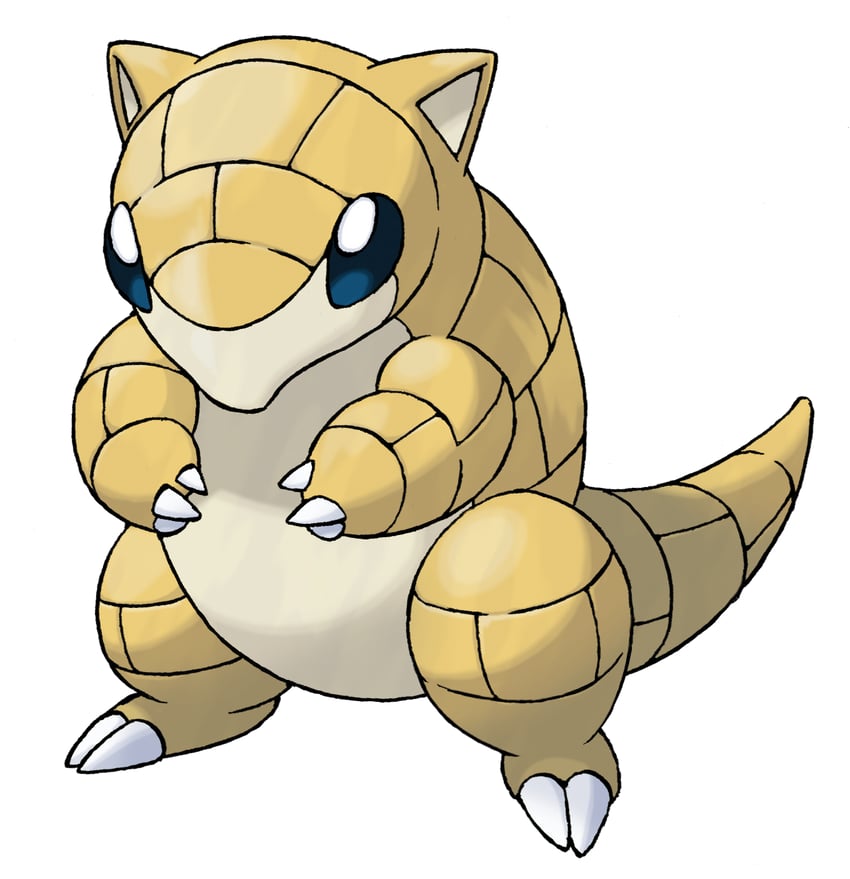 sandshrew (pokemon and 1 more) drawn by sugimori_ken