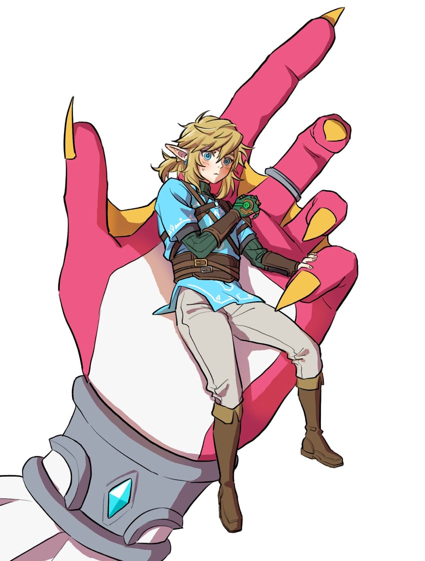 link and sidon (the legend of zelda and 1 more) drawn by na_nako
