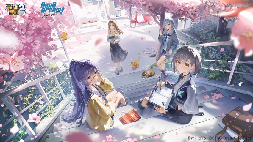 nagasaki soyo, kiana kaslana, raiden mei, and takamatsu tomori (honkai and 3 more) drawn by ash-c