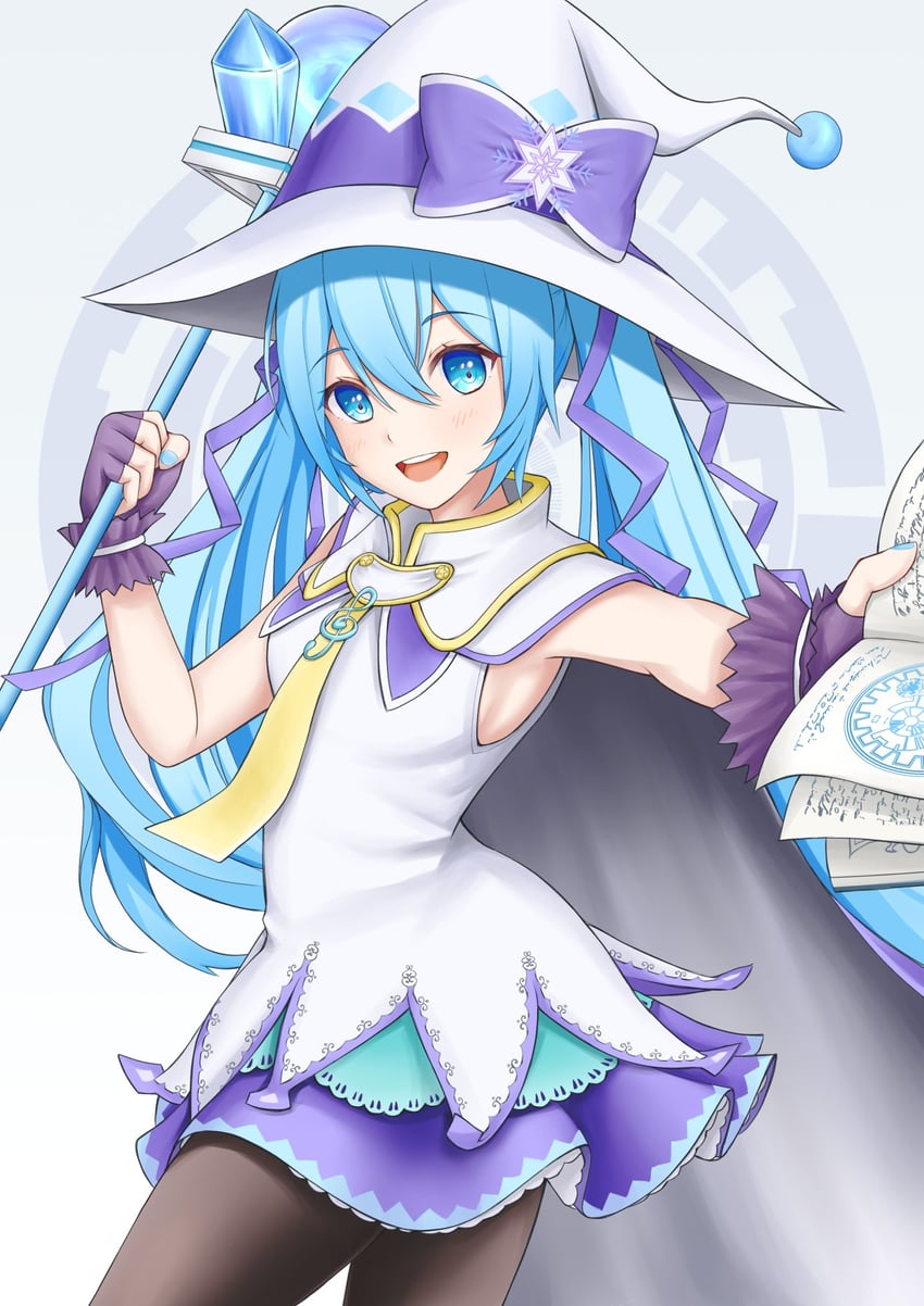 hatsune miku and yuki miku (vocaloid and 1 more) drawn by nekoinu_bamboo