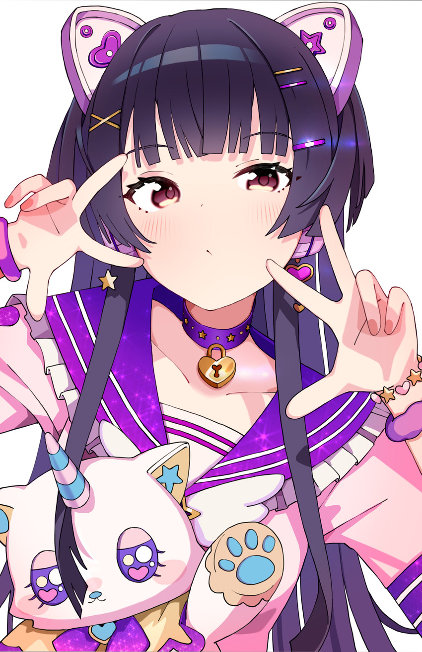 mayuzumi fuyuko (idolmaster and 1 more) drawn by morumoru_x