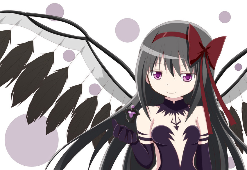 akemi homura and akuma homura (mahou shoujo madoka magica and 1 more) drawn by shuruken_(yuumo)
