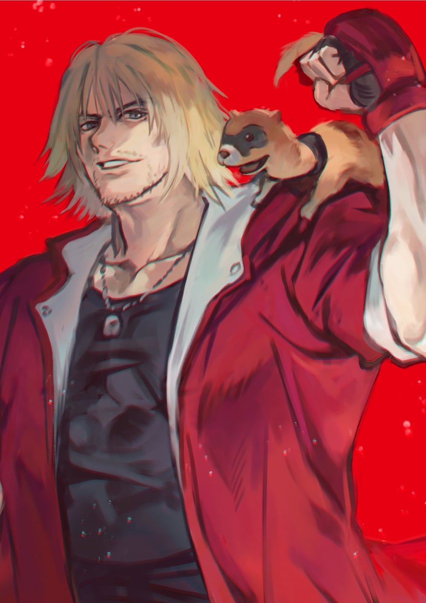 ken masters (street fighter and 1 more) drawn by otsudou