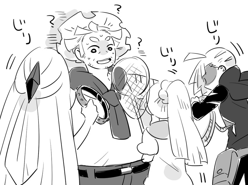 lillie, lusamine, gladion, and mohn (pokemon and 1 more) drawn by amagaeru_(amapippi052525)