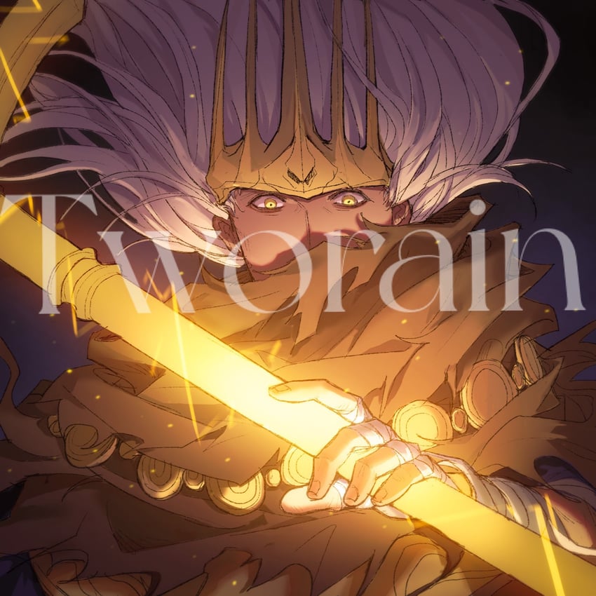 nameless king (dark souls and 1 more) drawn by tworain_w