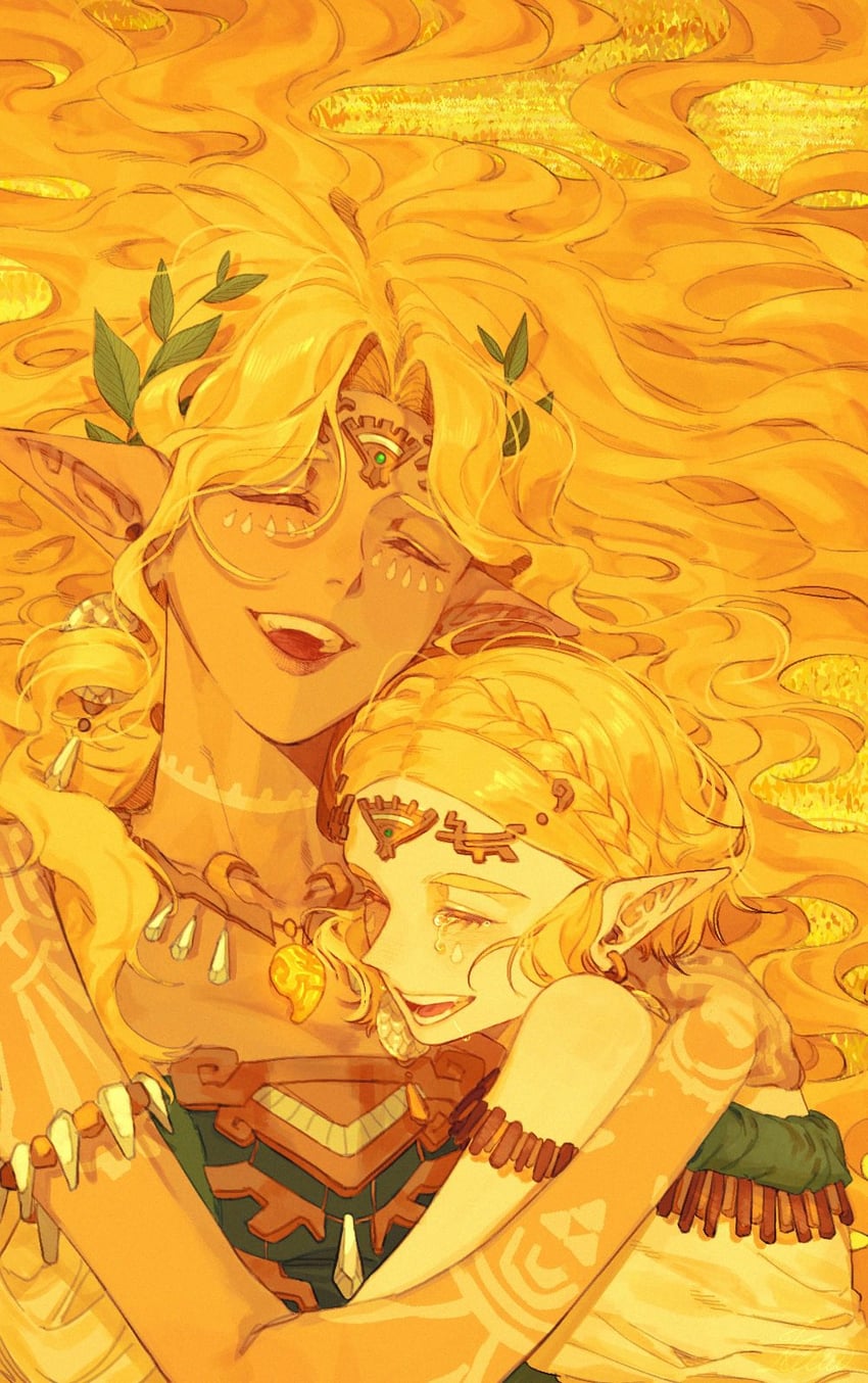 princess zelda and sonia (the legend of zelda and 1 more) drawn by pu_hegg