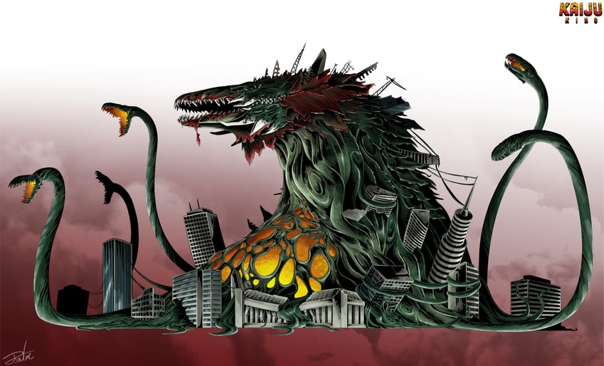 biollante (godzilla) drawn by gugenheim98