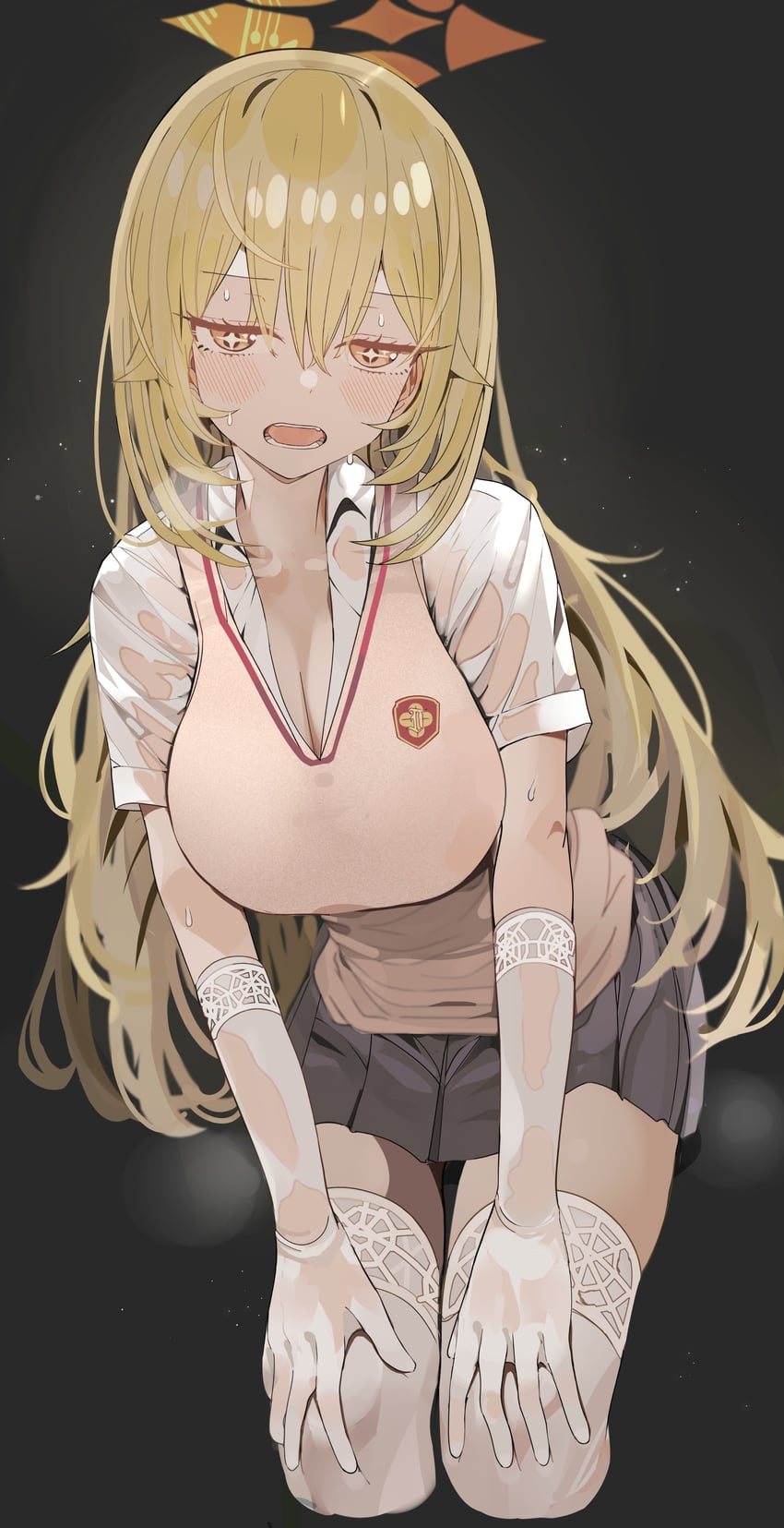 shokuhou misaki (blue archive and 2 more) drawn by pjkka