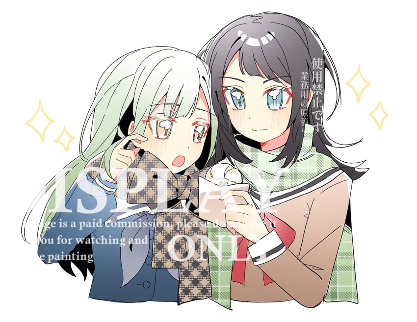 wakaba mutsumi and yahata umiri (bang dream! and 1 more)