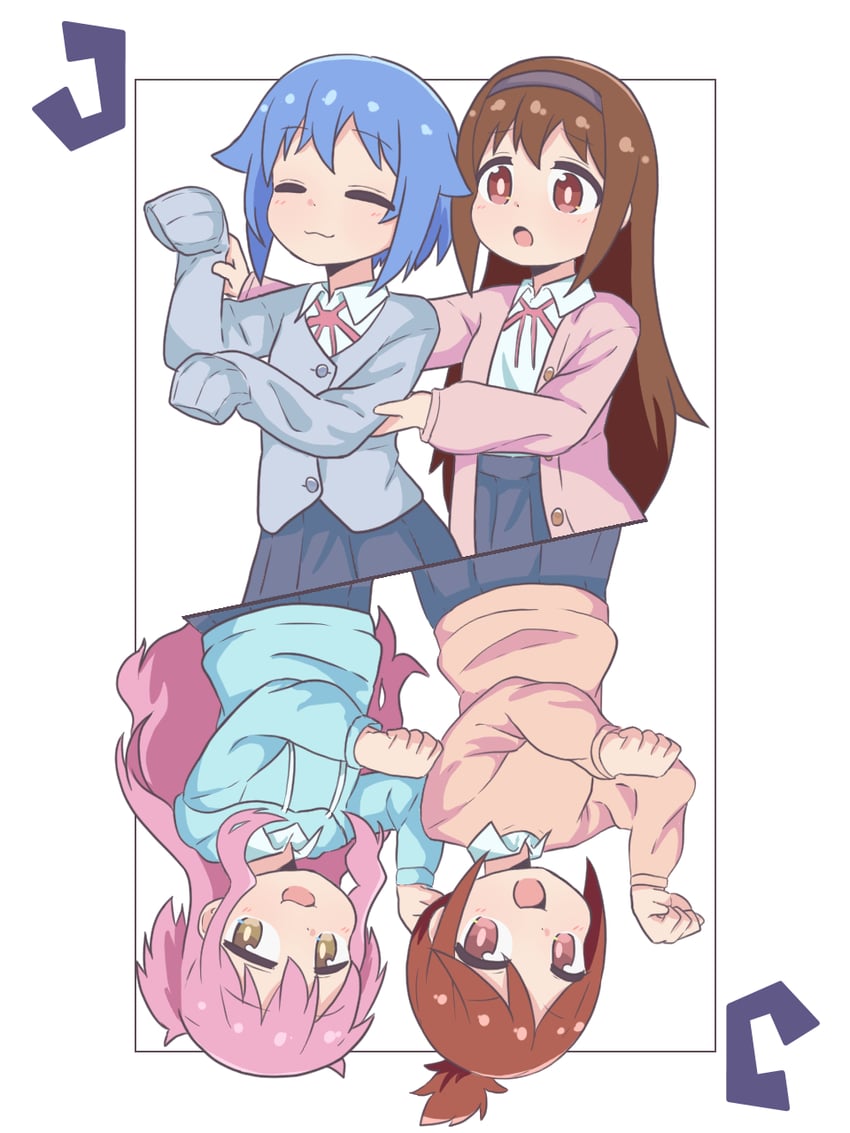 fujimi nemu, nagase miyako, fushimi nodoka, and yasaka mai (onii-chan wa oshimai!) drawn by namari_siro