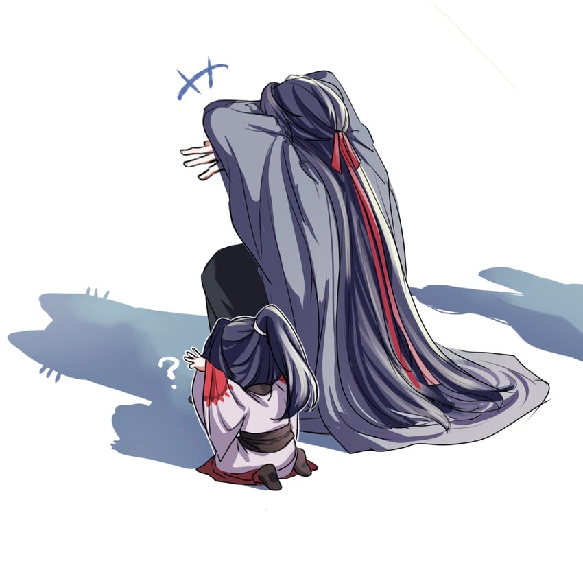 wei wuxian and lan sizhui (modao zushi) drawn by semiusa1010