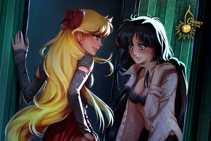 aino minako and hino rei (bishoujo senshi sailor moon) drawn by cherry_in_the_sun