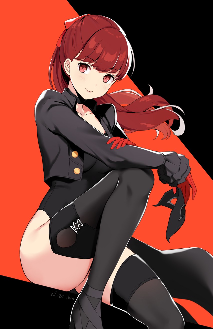 yoshizawa kasumi and violet (persona and 2 more) drawn by kaetzchen