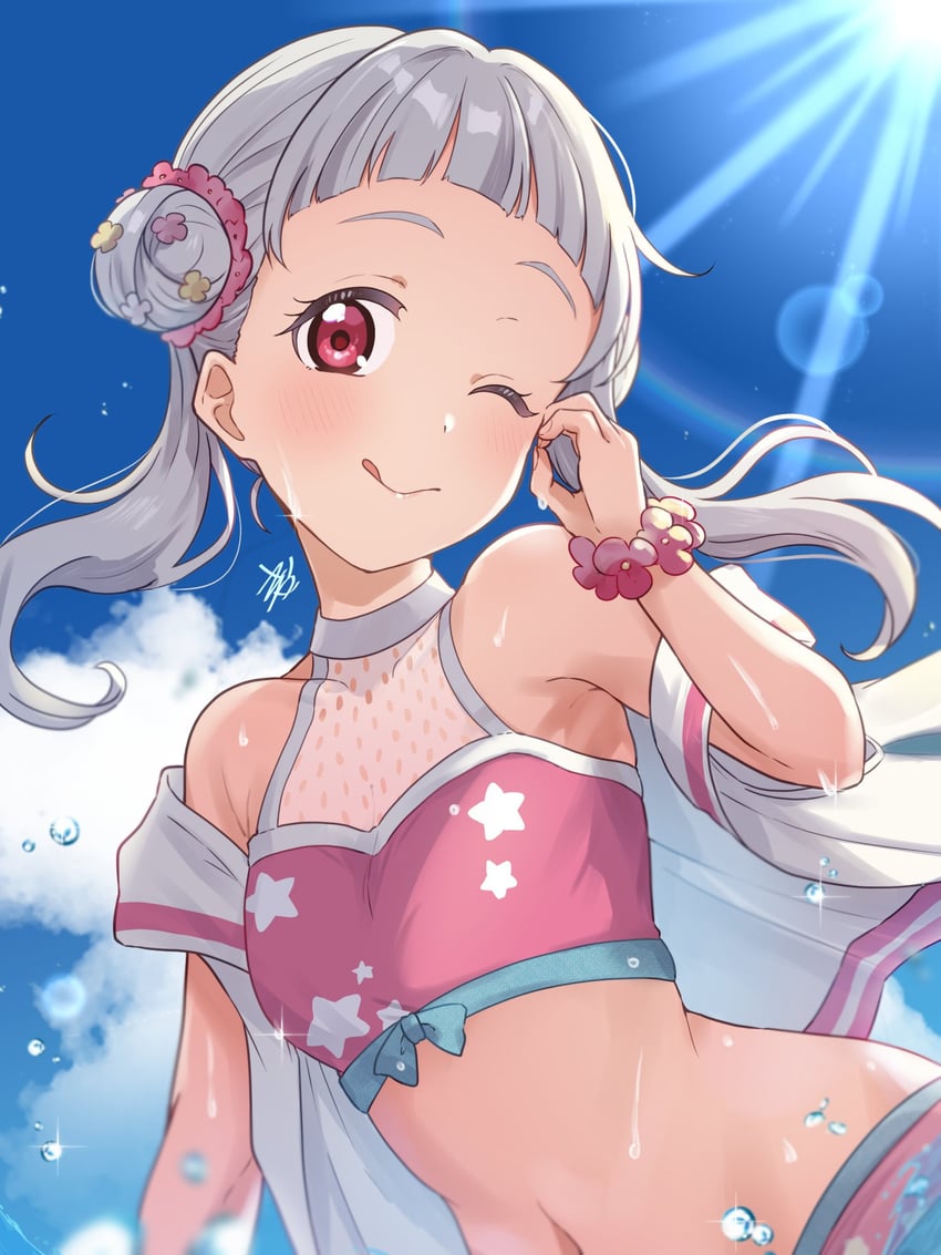 arashi chisato (love live! and 1 more) drawn by kyaku_tasu