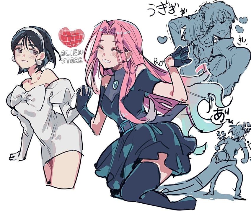 sua, mizi, till, and ivan (alien stage) drawn by pnd_pon