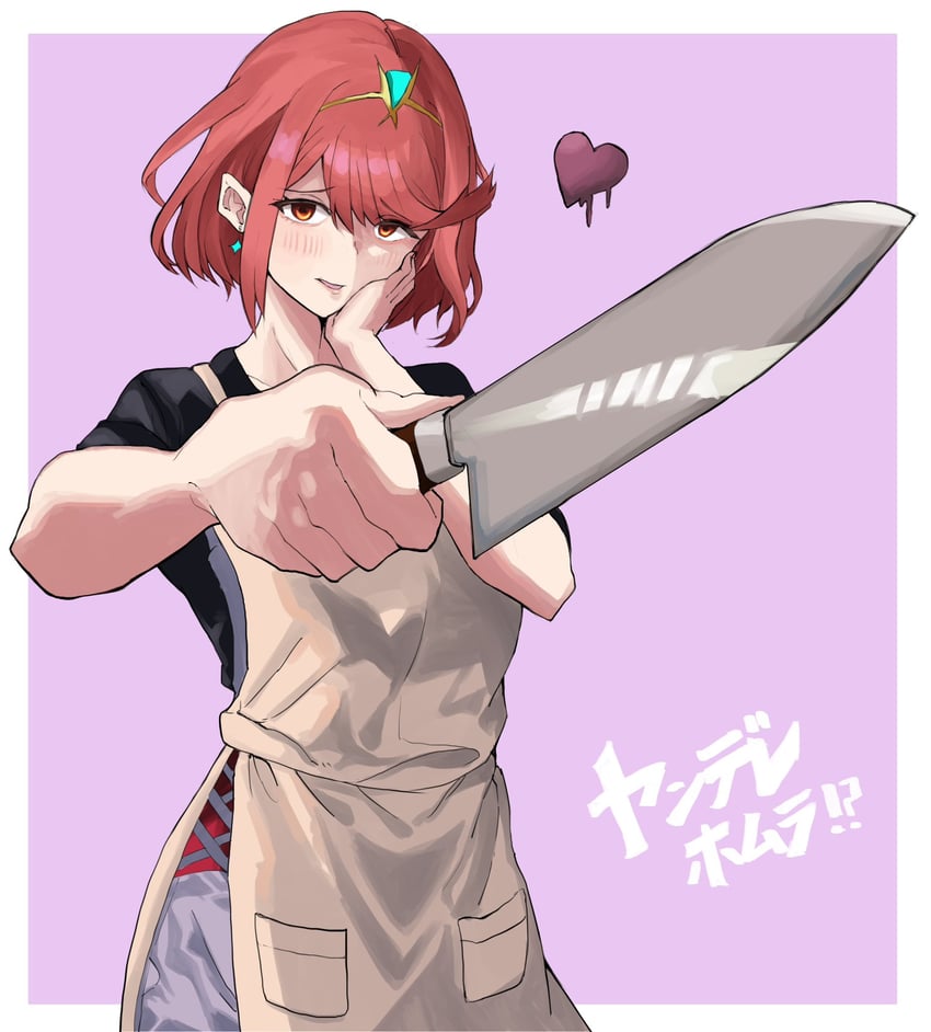 pyra (xenoblade chronicles and 1 more) drawn by yamame_012