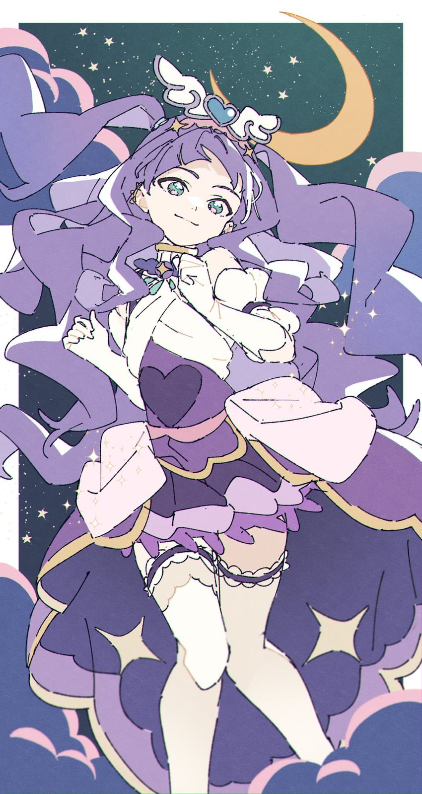ellee-chan and cure majesty (precure and 1 more) drawn by ginjiro_(ginjiroxx)