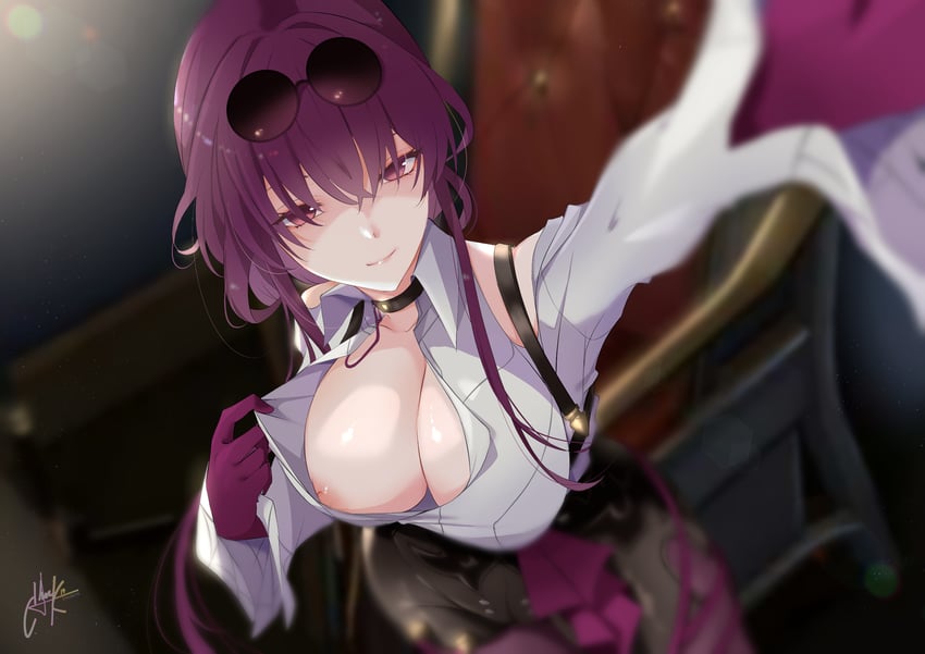 kafka (honkai and 1 more) drawn by chark14
