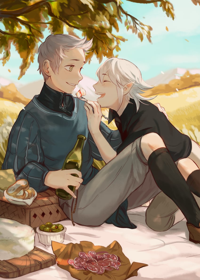 male corrin and silas (fire emblem and 1 more) drawn by katy_ho