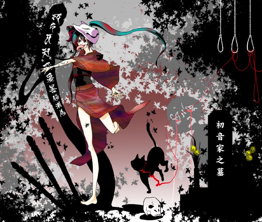 hatsune miku (vocaloid and 1 more) drawn by kageyama_tomiko
