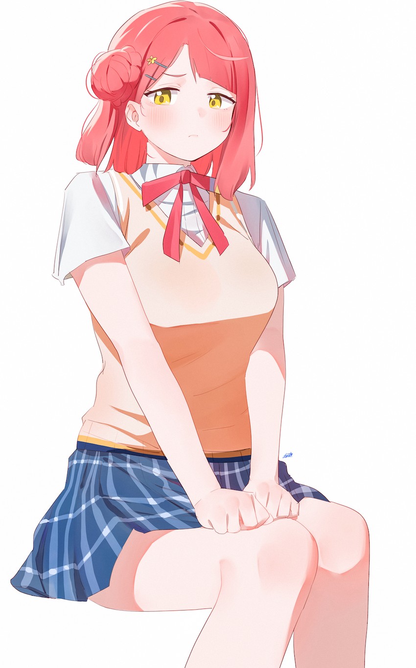 uehara ayumu (love live! and 1 more) drawn by ryusei_hashida