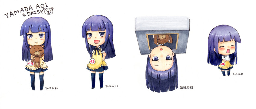 yamada aoi and daisy (working!!) drawn by tio_(pearschool12)