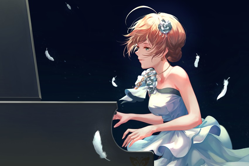sakuramori kaori (idolmaster and 2 more) drawn by g_riya119